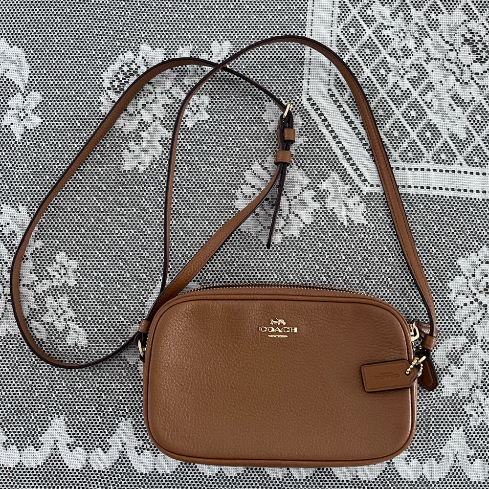 Coach Mini Jamie Camera Bag camel color